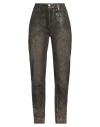High Woman Jeans Military Green Size 4 Cotton, Rayon, Elastane