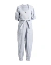 High Woman Jumpsuit Navy Size 8 Cotton, Elastane In Navy