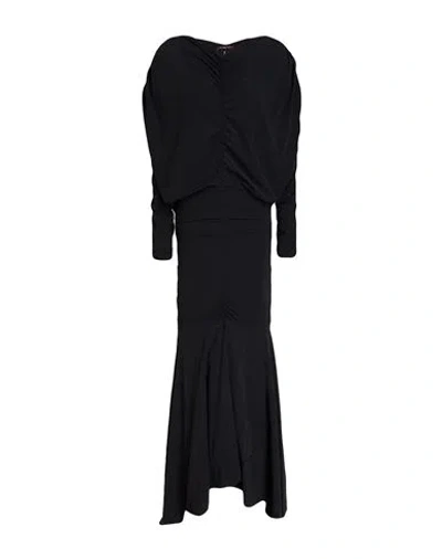 High Woman Maxi Dress Black Size 10 Nylon, Elastane