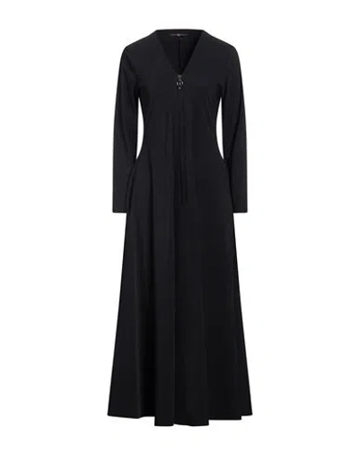 High Woman Maxi Dress Black Size 10 Polyamide, Elastane