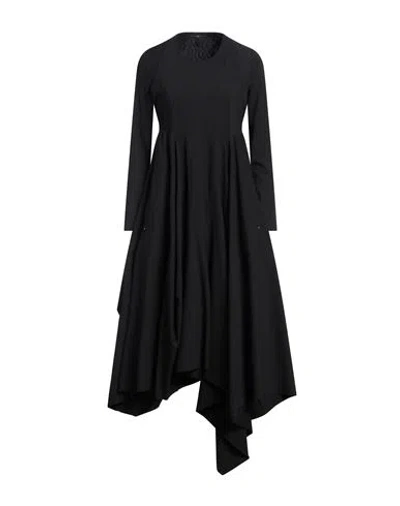 High Woman Maxi Dress Black Size 8 Nylon, Elastane