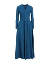 High Woman Maxi Dress Bright Blue Size 6 Polyamide, Elastane