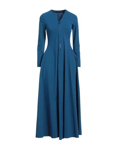 High Woman Maxi Dress Bright Blue Size 10 Polyamide, Elastane