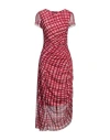High Woman Maxi Dress Magenta Size 6 Polyester, Elastane In Magenta
