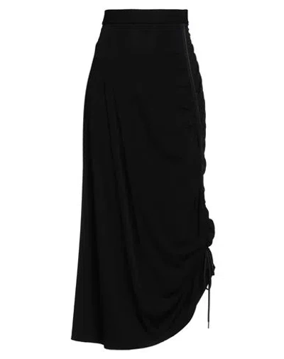 High Woman Maxi Skirt Black Size 4 Acetate, Nylon, Elastane
