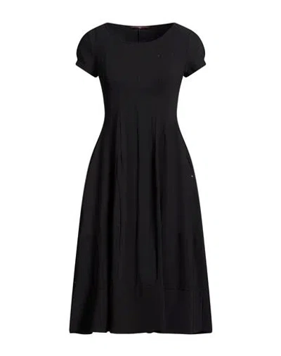 High Woman Midi Dress Black Size 10 Nylon, Elastane