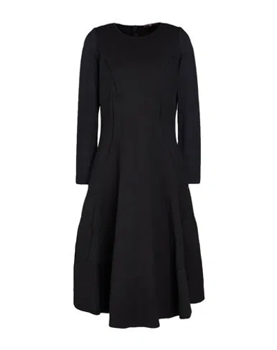 High Woman Midi Dress Black Size 12 Nylon, Elastane