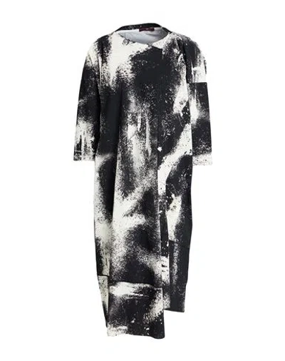 High Woman Midi Dress Black Size 12 Nylon, Elastane