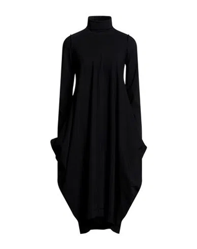 High Midi Dresses In Black