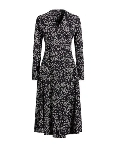 High Woman Midi Dress Black Size 6 Nylon, Elastane