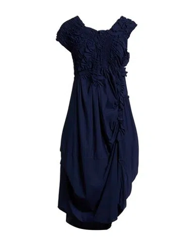 High Woman Midi Dress Midnight Blue Size 10 Nylon, Elastane