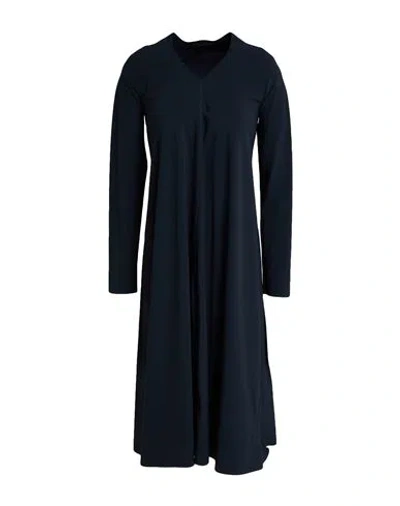 High Woman Midi Dress Midnight Blue Size 12 Nylon, Elastane