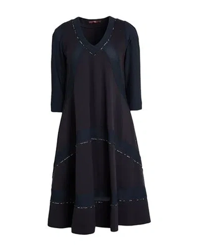 High Woman Midi Dress Midnight Blue Size 6 Rayon, Nylon, Elastane