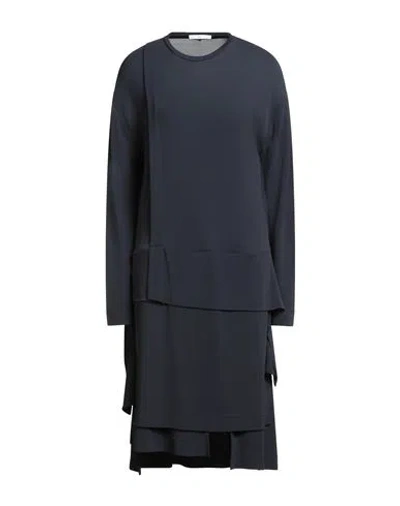 High Woman Midi Dress Midnight Blue Size L Rayon, Elastane