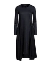 High Woman Midi Dress Midnight Blue Size L Virgin Wool, Nylon, Elastane In Blue