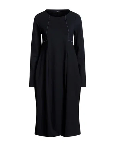 High Woman Midi Dress Midnight Blue Size Xl Rayon, Nylon, Elastane