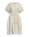 High Midi Dresses In Beige