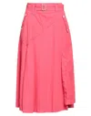 High Midi Skirts In Red