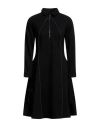 High Woman Mini Dress Black Size Xl Rayon, Nylon, Elastane