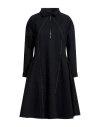 High Woman Mini Dress Midnight Blue Size M Rayon, Nylon, Elastane In Blue