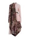 High Woman Mini Dress Plum Size 10 Silk, Cotton, Cashmere In Purple
