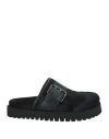 High Woman Mules & Clogs Black Size 6 Leather In Black