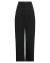 HIGH HIGH WOMAN PANTS BLACK SIZE 10 POLYESTER, RAYON, ELASTANE