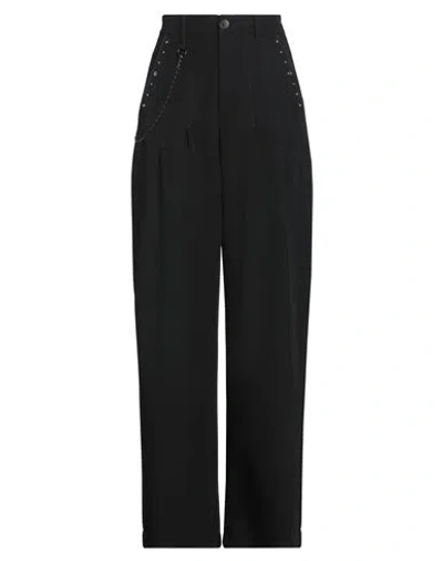 High Woman Pants Black Size 8 Polyester, Rayon, Elastane
