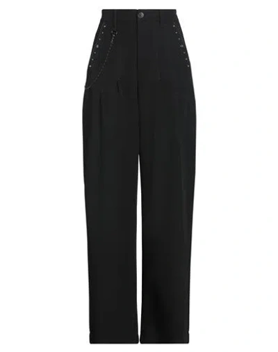 High Tech Woman Pants Black Size 10 Polyester, Rayon, Elastane