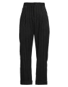 High Woman Pants Black Size 12 Cotton, Virgin Wool, Rayon