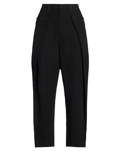 High Woman Pants Black Size 12 Polyester, Rayon, Elastane, Acetate