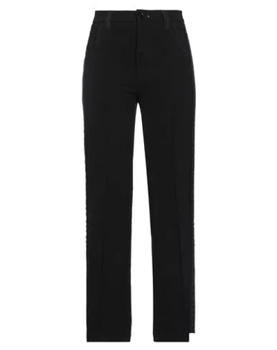 High Woman Pants Black Size 4 Polyester, Elastane
