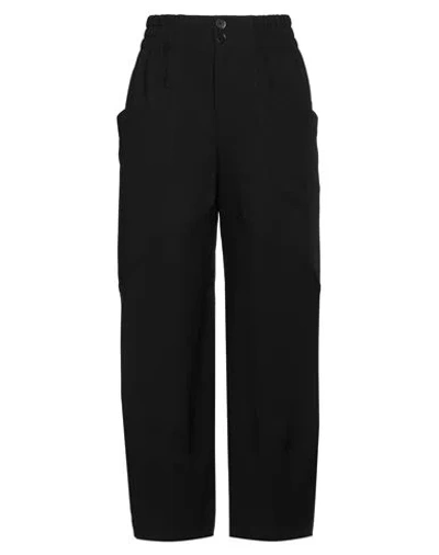 High Woman Pants Black Size 4 Polyester, Viscose, Elastane