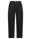High Woman Pants Black Size 8 Cotton In Black