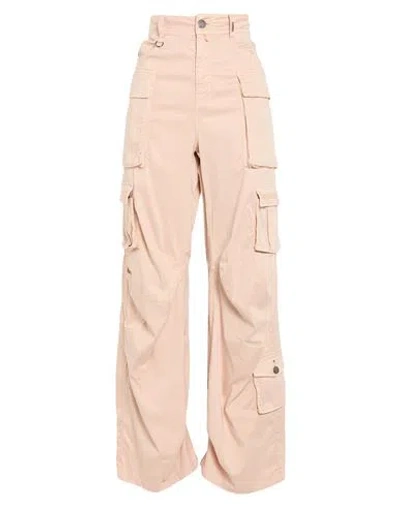 High Woman Pants Blush Size 2 Lyocell, Cotton, Elastane In Pink