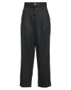High Woman Pants Charcoal Size 8 Wool, Cotton, Nylon, Elastane In Grey