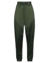 High Woman Pants Dark Green Size Xl Cotton, Nylon