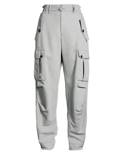 High Woman Pants Grey Size 8 Lyocell, Virgin Wool In Gray