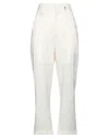 High Pants In White
