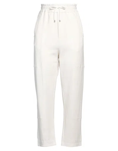 High Pants In White