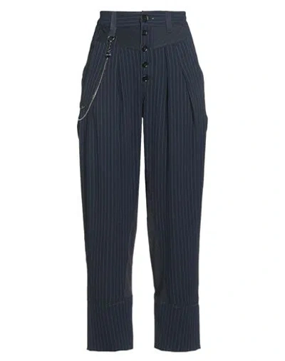 High Woman Pants Midnight Blue Size 10 Polyester, Rayon