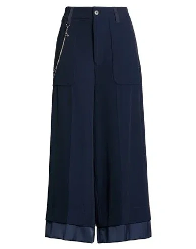 High Woman Pants Midnight Blue Size 8 Polyester, Elastane