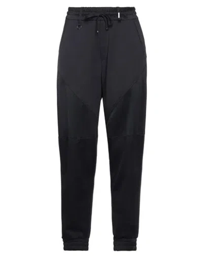 High Woman Pants Midnight Blue Size L Cotton, Nylon