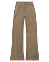 High Woman Pants Military Green Size 6 Cotton, Linen, Elastane