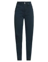 High Woman Pants Navy Size 12 Cotton, Elastane