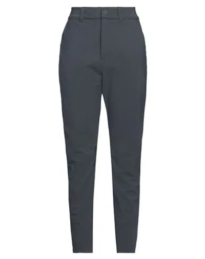 High Woman Pants Navy Size 12 Nylon, Elastane In Navy Blue