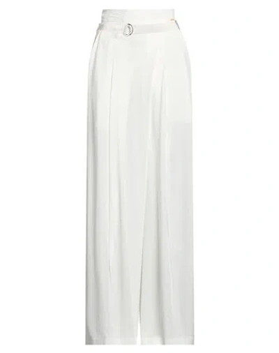 High Woman Pants Off White Size 4 Rayon