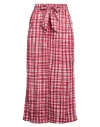High Woman Pants Red Size 12 Polyester In Red