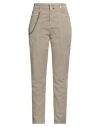 High Woman Pants Beige Size 10 Cotton, Elastane In Beige