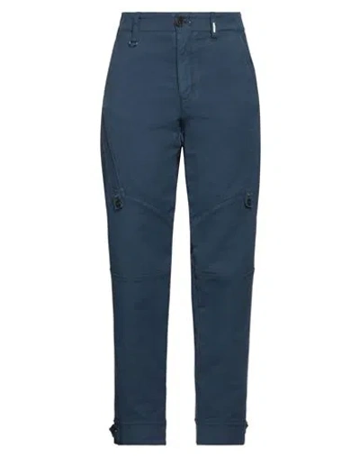 High Woman Pants Slate Blue Size 8 Cotton, Elastane, Rayon